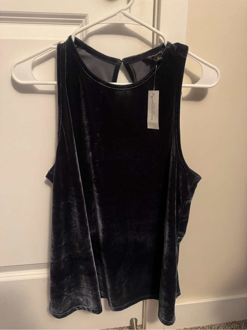 Banana Republic Velvet Tank Top - Blue